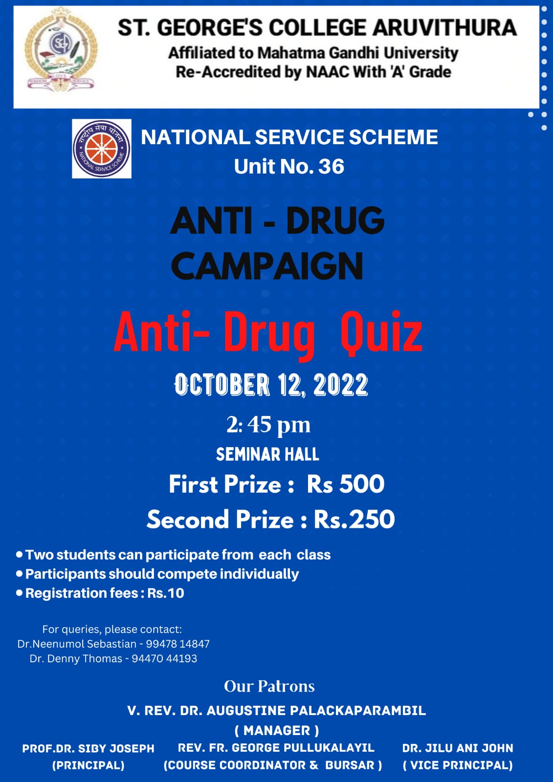 Quiz Competition on Anti-Drug
